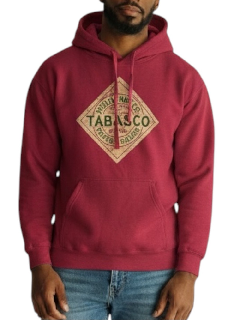 TABASCO Red Pullover Hoodie - Unisex Casual Sweatshirt Size Large — COMFY!!!